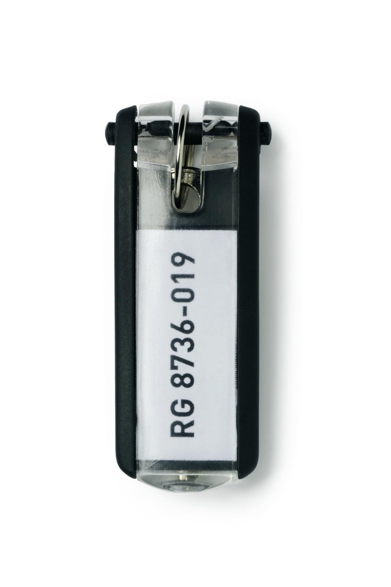 Durable Key Clips - for Clear and Easy Organization of Keys - Perfect for Use with Durable Key Safes - Pack of 6 Innovative Key Clips in Black - Image 1